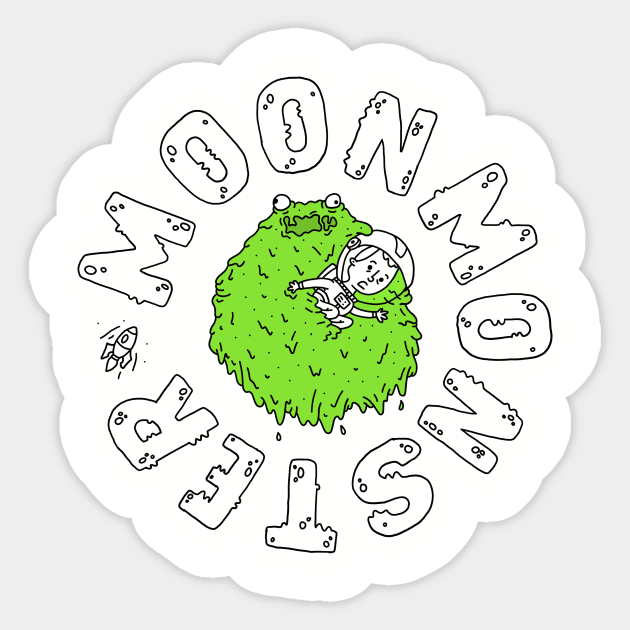 Moonmonster - Goopy Death Sticker by gocomedyimprov